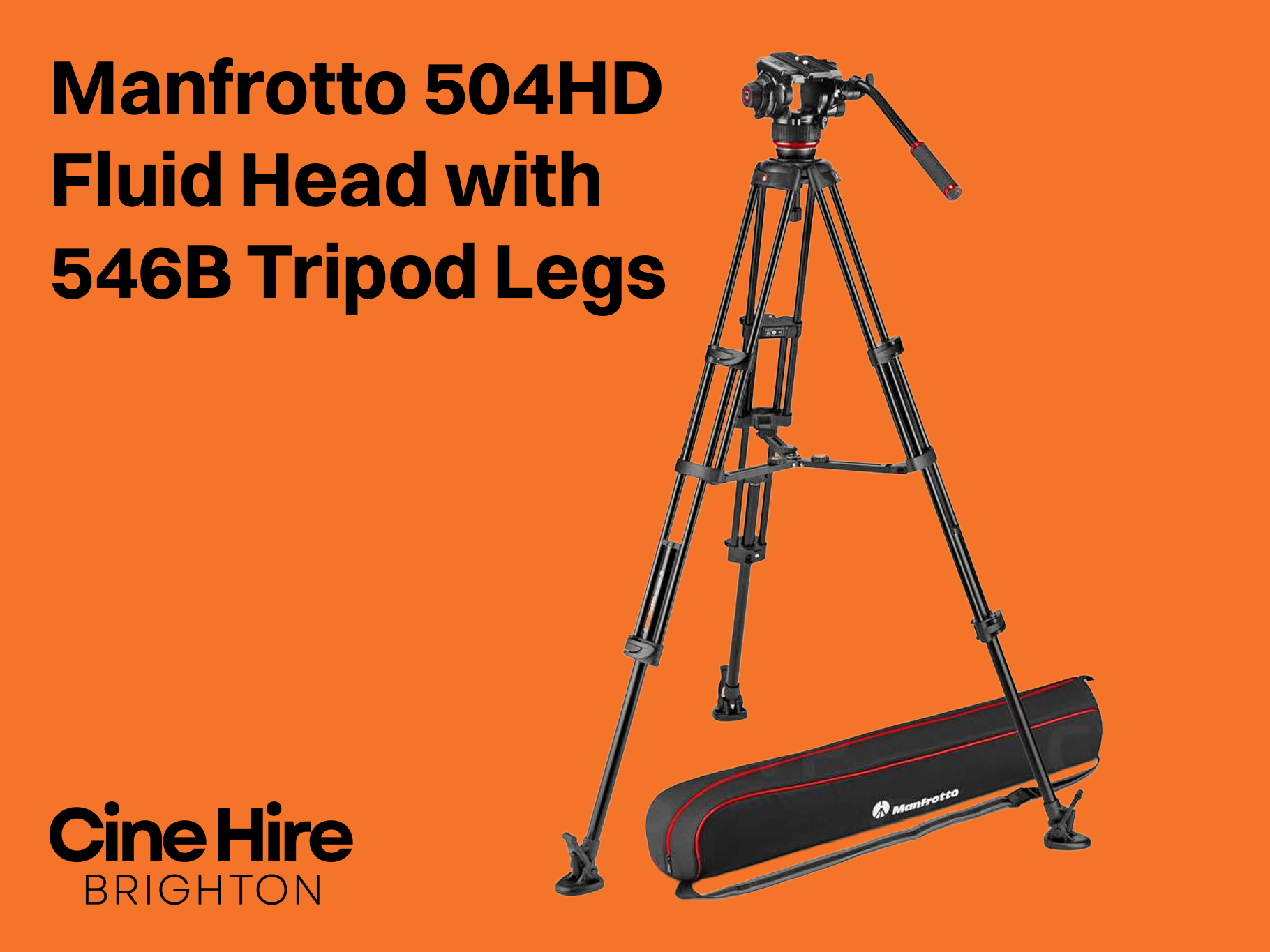 Manfrotto 504hd fluid head with 546b tripod legs
