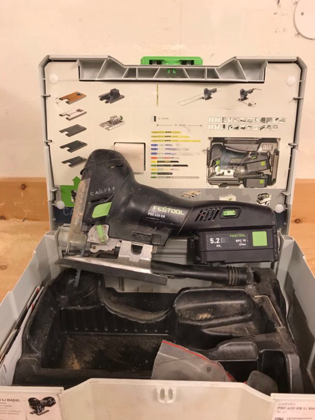 Festool batteridriven sticksåg psc 420 eb