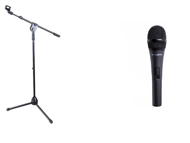 Mikrofon stativ med mikrofon