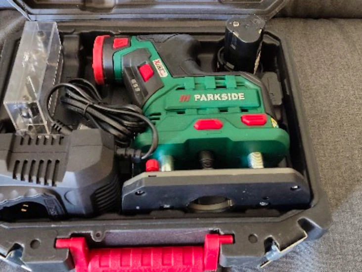 Håndoverfres / kantfres på batteri