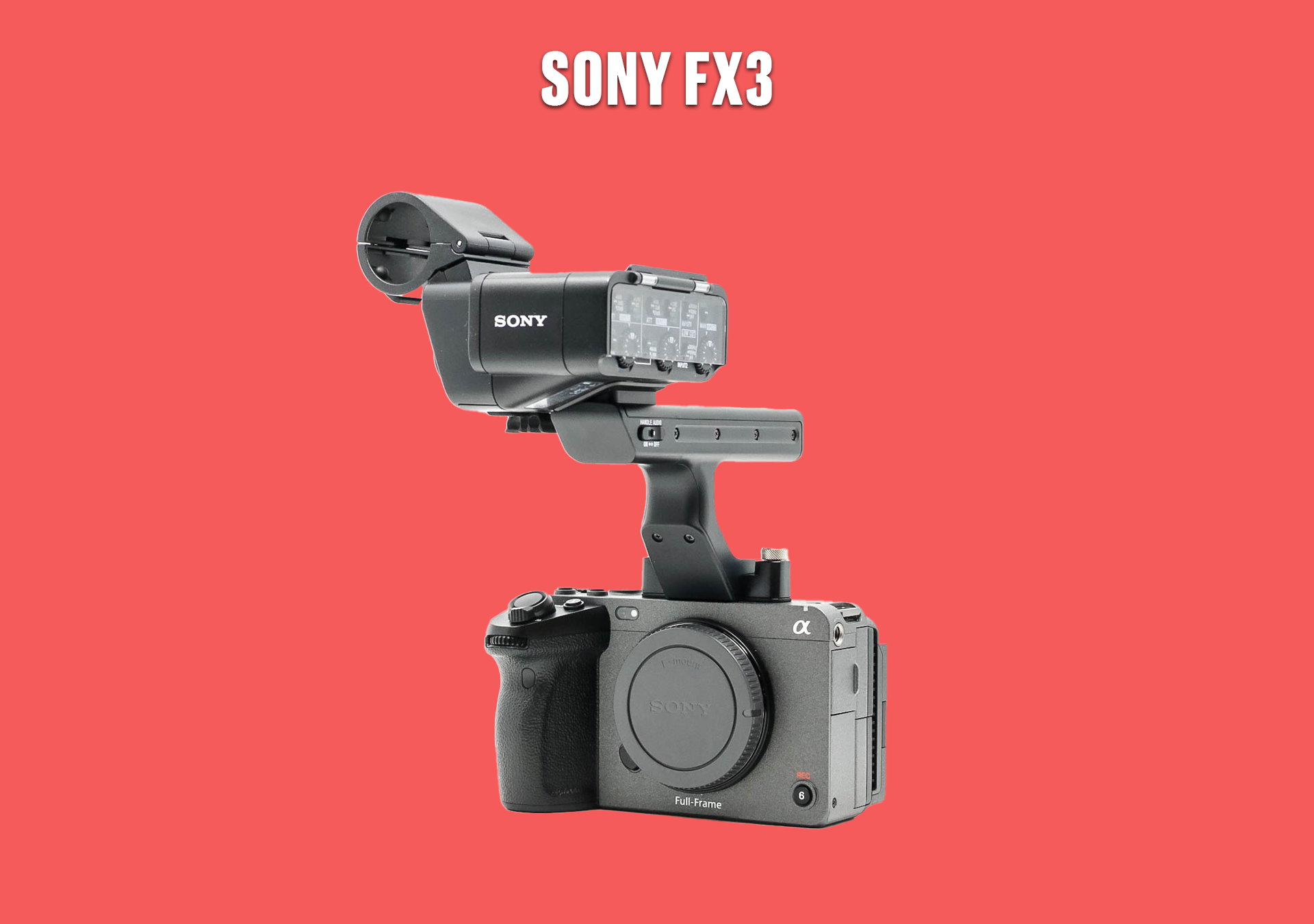 Sony fx3 cinema camera with top handle