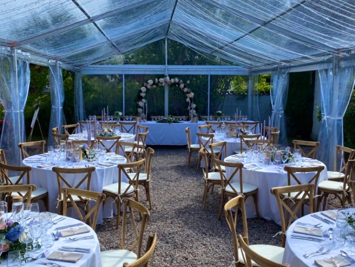 Transparent partytält 12x6