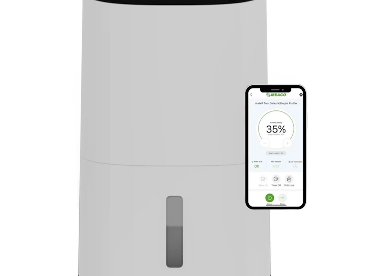 Meaco dry arete two 25l dehumidifier – fast laundry drying, damp & condensation control