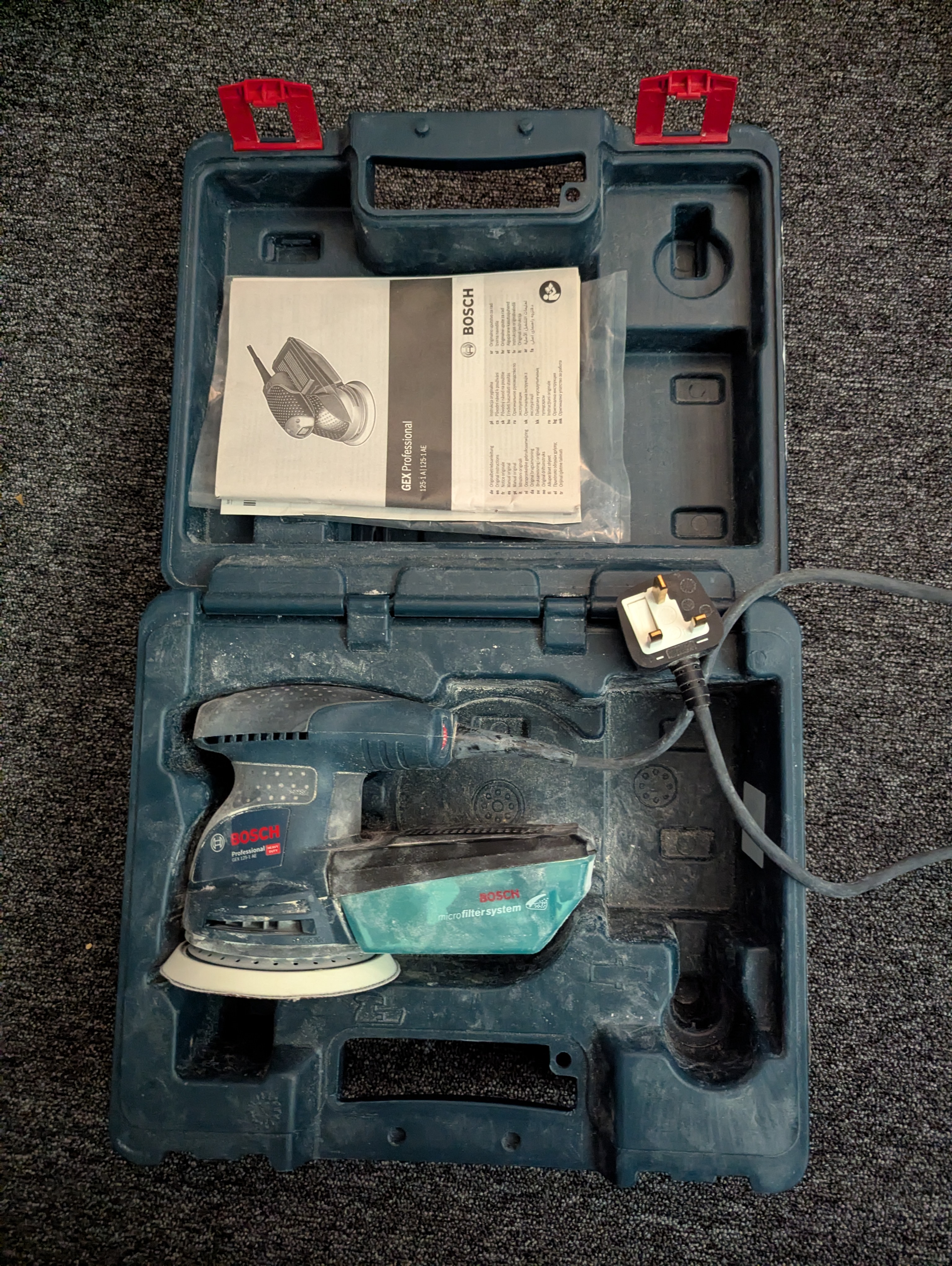 Bosch sander 250w gex professional 125-1a / 125-1ae