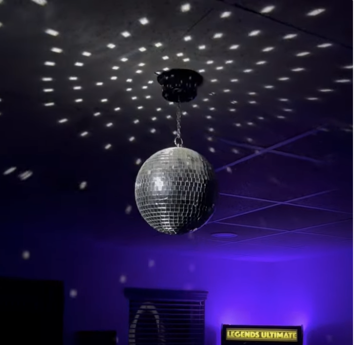 30cm disco ball with motor - spins 1rpm