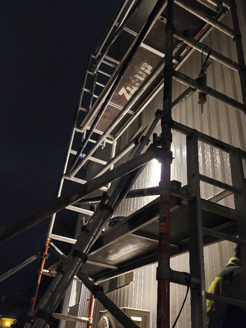 Byggställning 10 meter zip-up på hjul