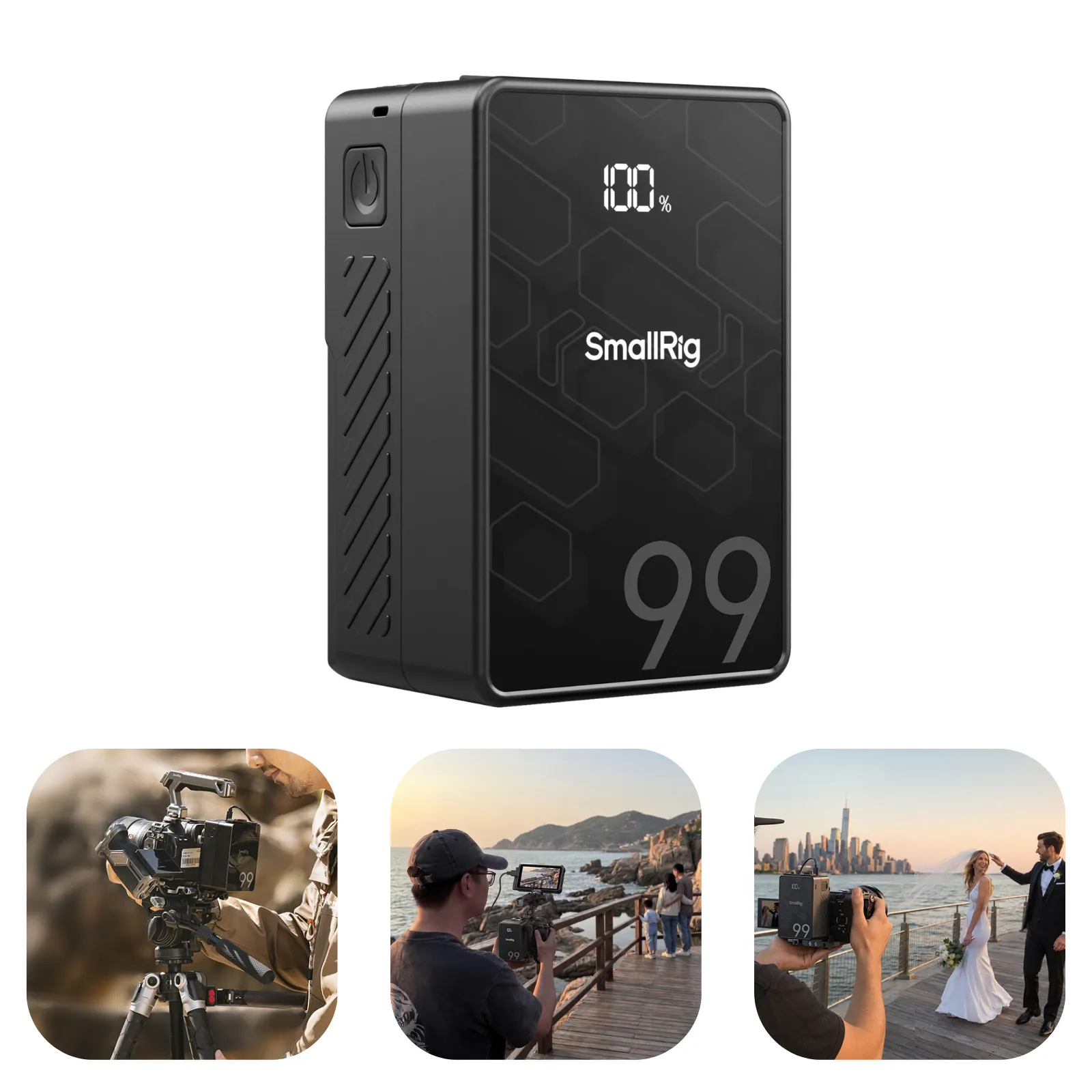Smallrig v-mount batteri 99wh + monteringssystem