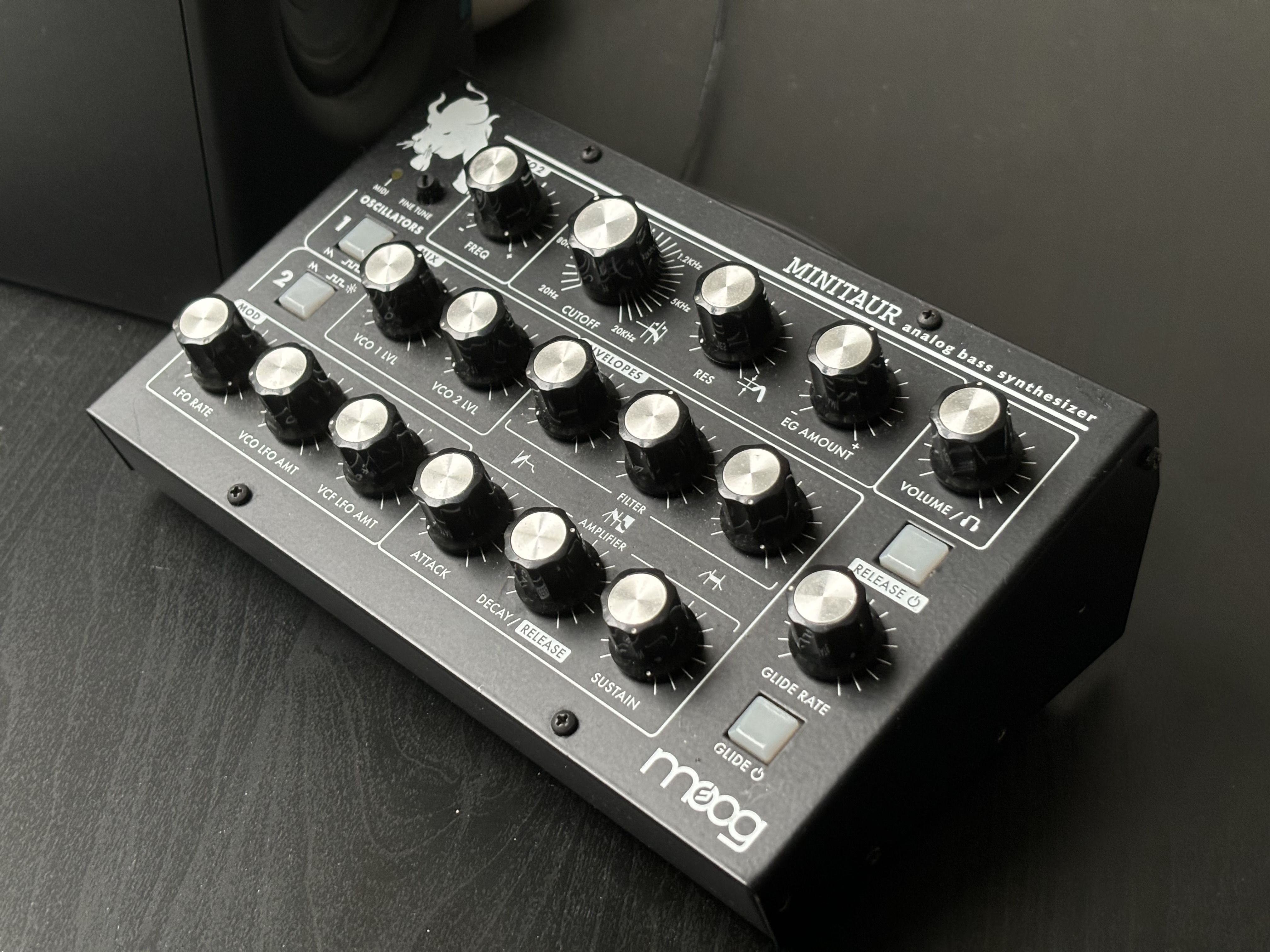 Bass synthesizer moog minitaur
