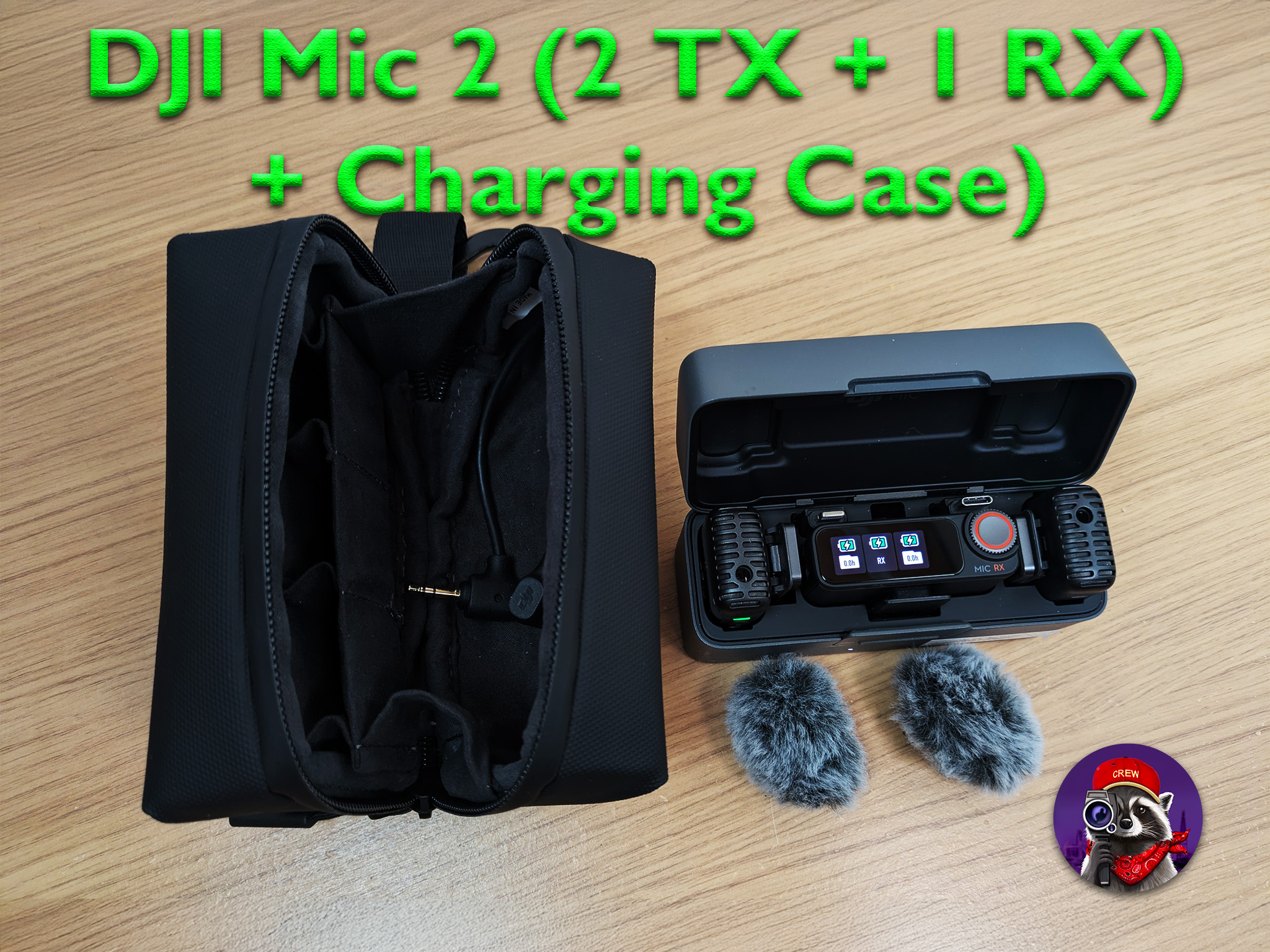 Dji mic 2 (2 tx + 1 rx + charging case) + sony camera adapter