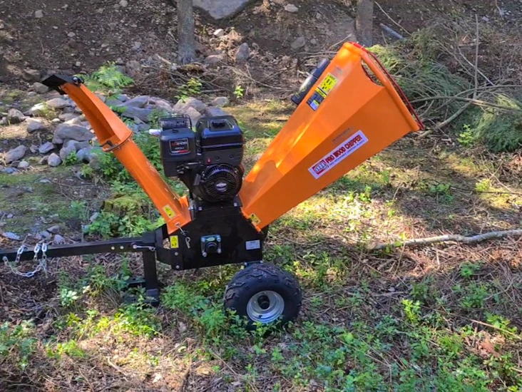 Flismaskin / kompostkvarn, 10 - 12 cm grenar