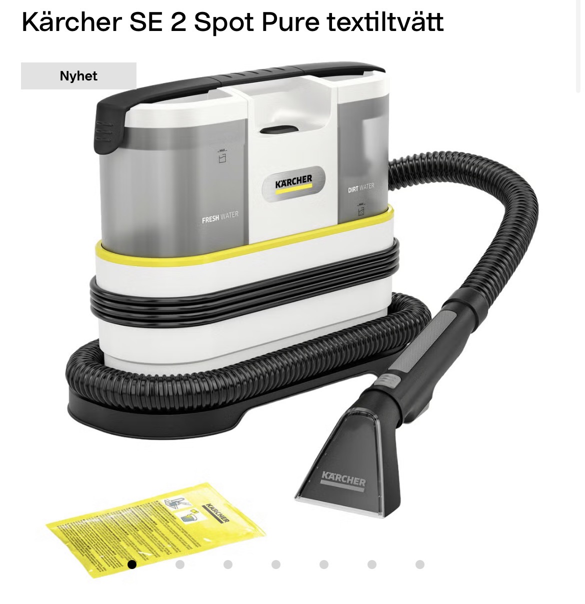 Textiltvätt / mattvätt - kärcher se 2 - lätt att transportera 