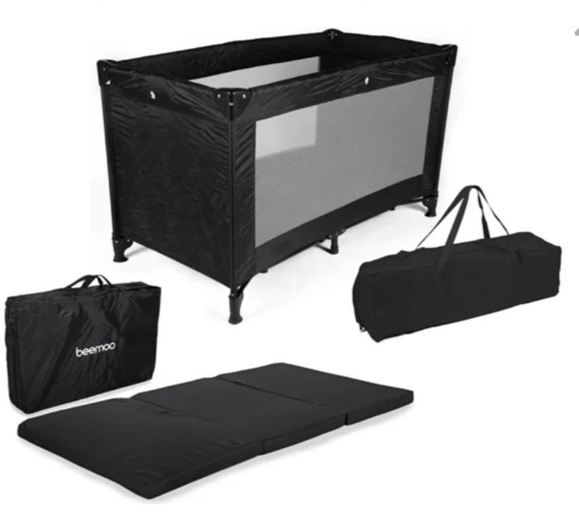 Reiseseng med sammenleggbar madrass