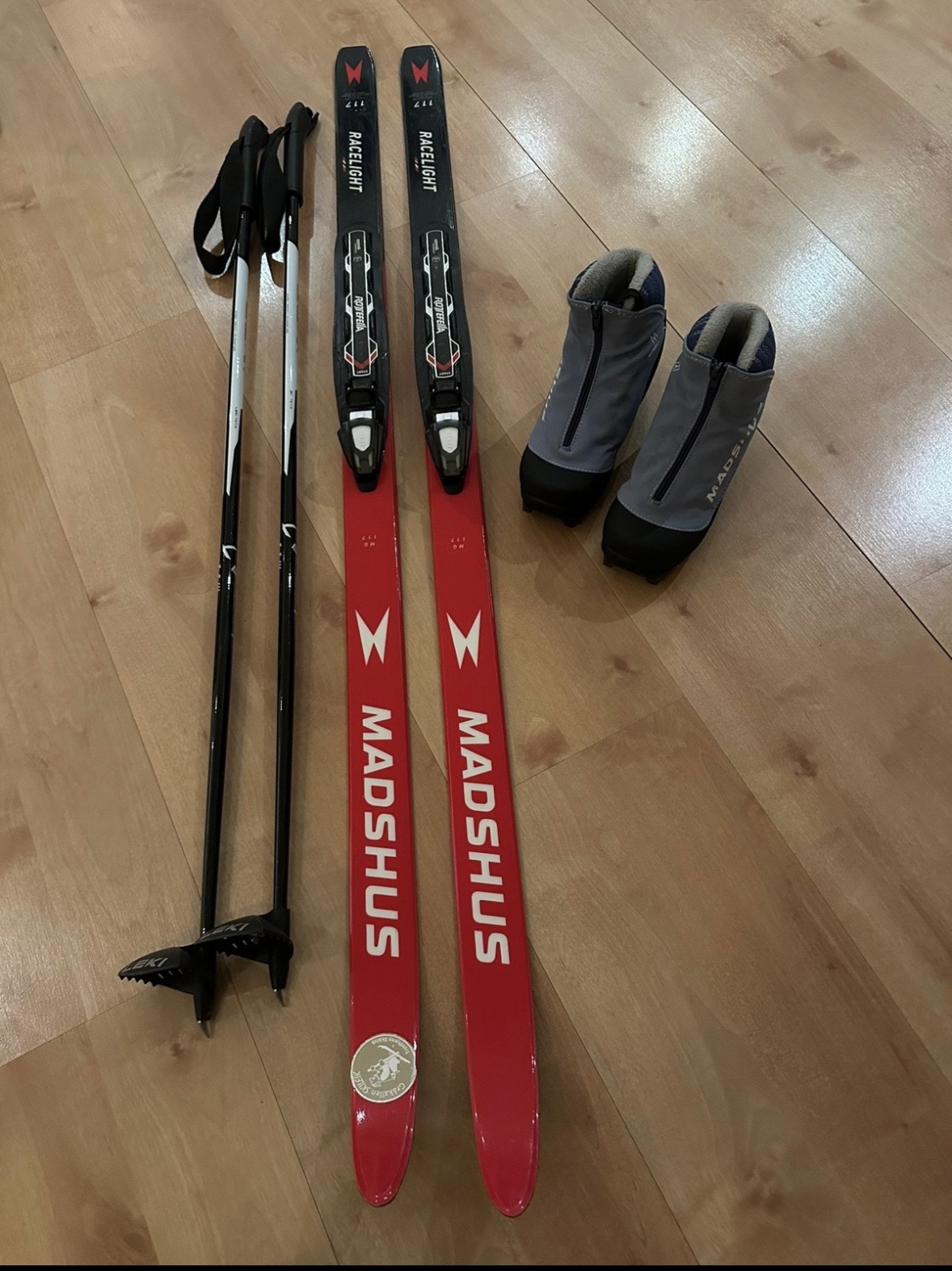 Langrenn ski barn cm 117 og sko