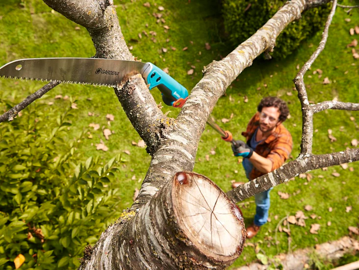 Grensåg / stångsåg gardena combisystem med skaft 210-390 cm