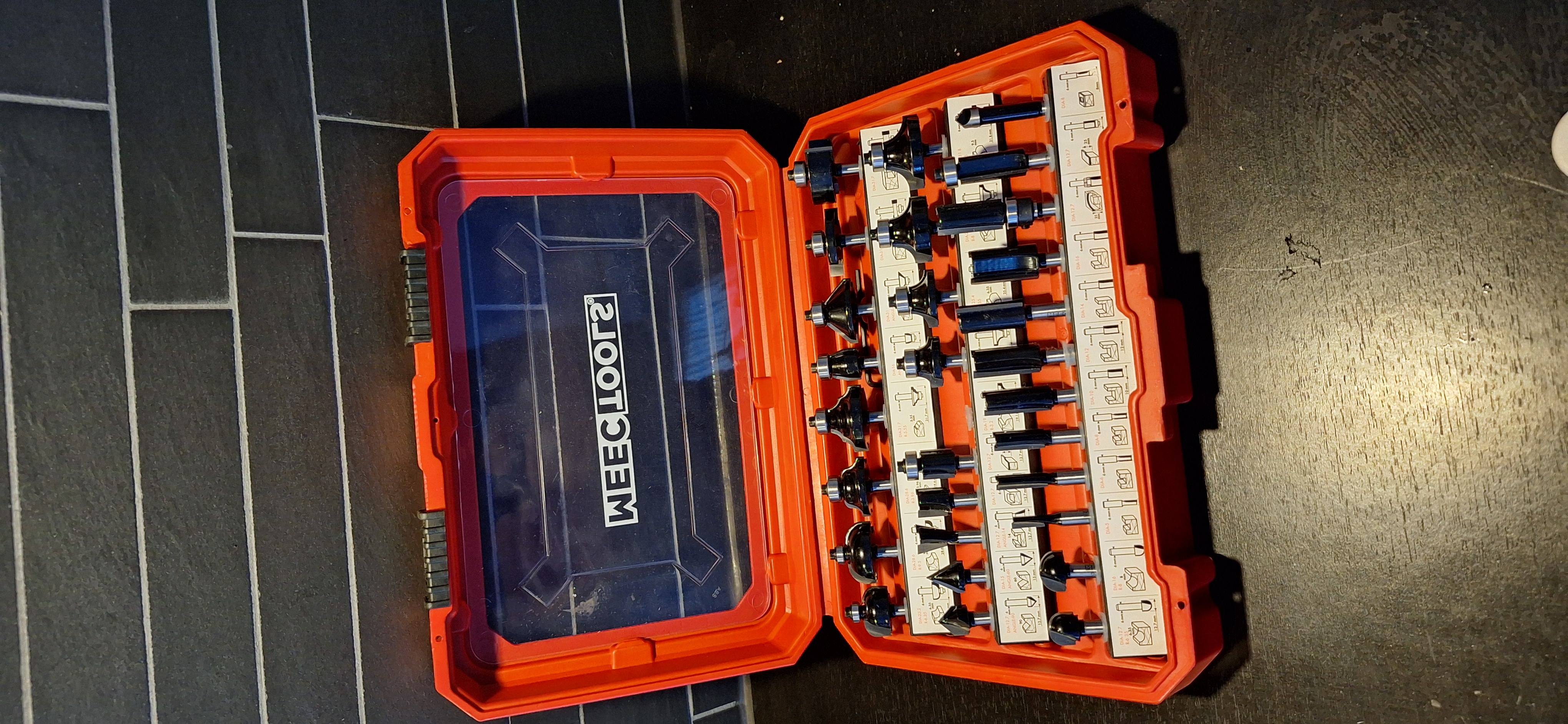 Frässats för handöverfräs 6,35mm