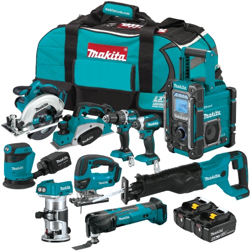 Makita 40v og 18v stor pakke med batteriverktøyer