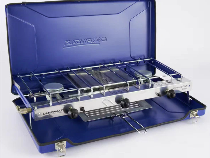 Campinggaz folding chef 2 burner stove with grill