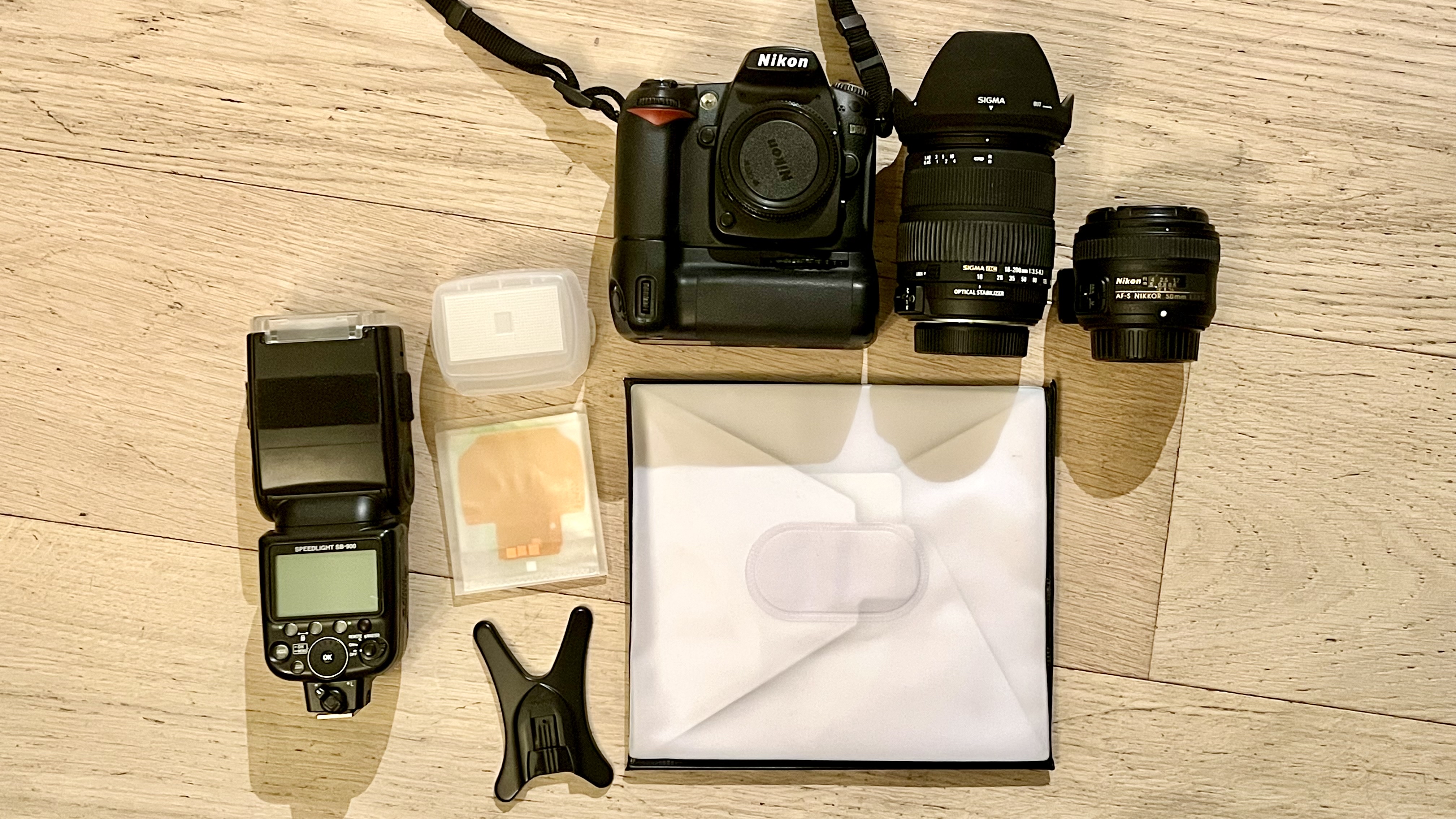 Nikon kamerapakke med objektiver og blitz