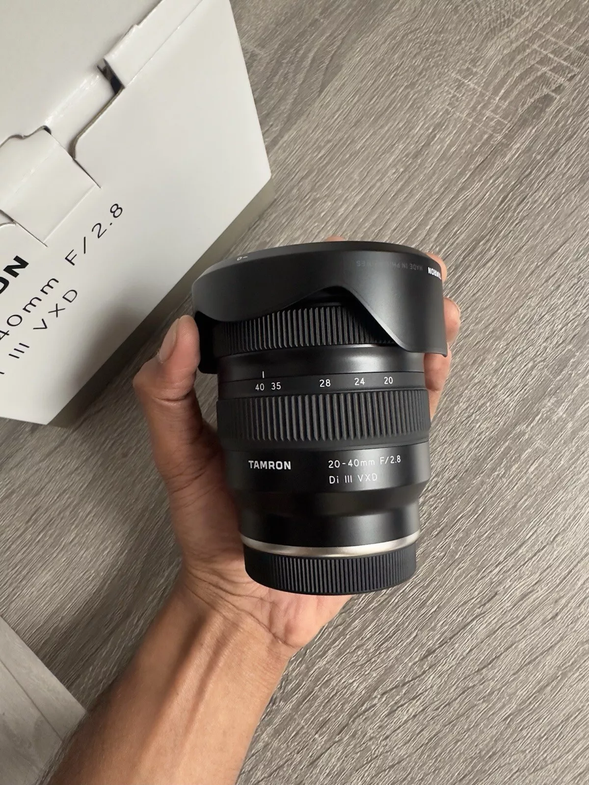 Tamron 28-40mm f/2.8 zoom lens for sony e-mount