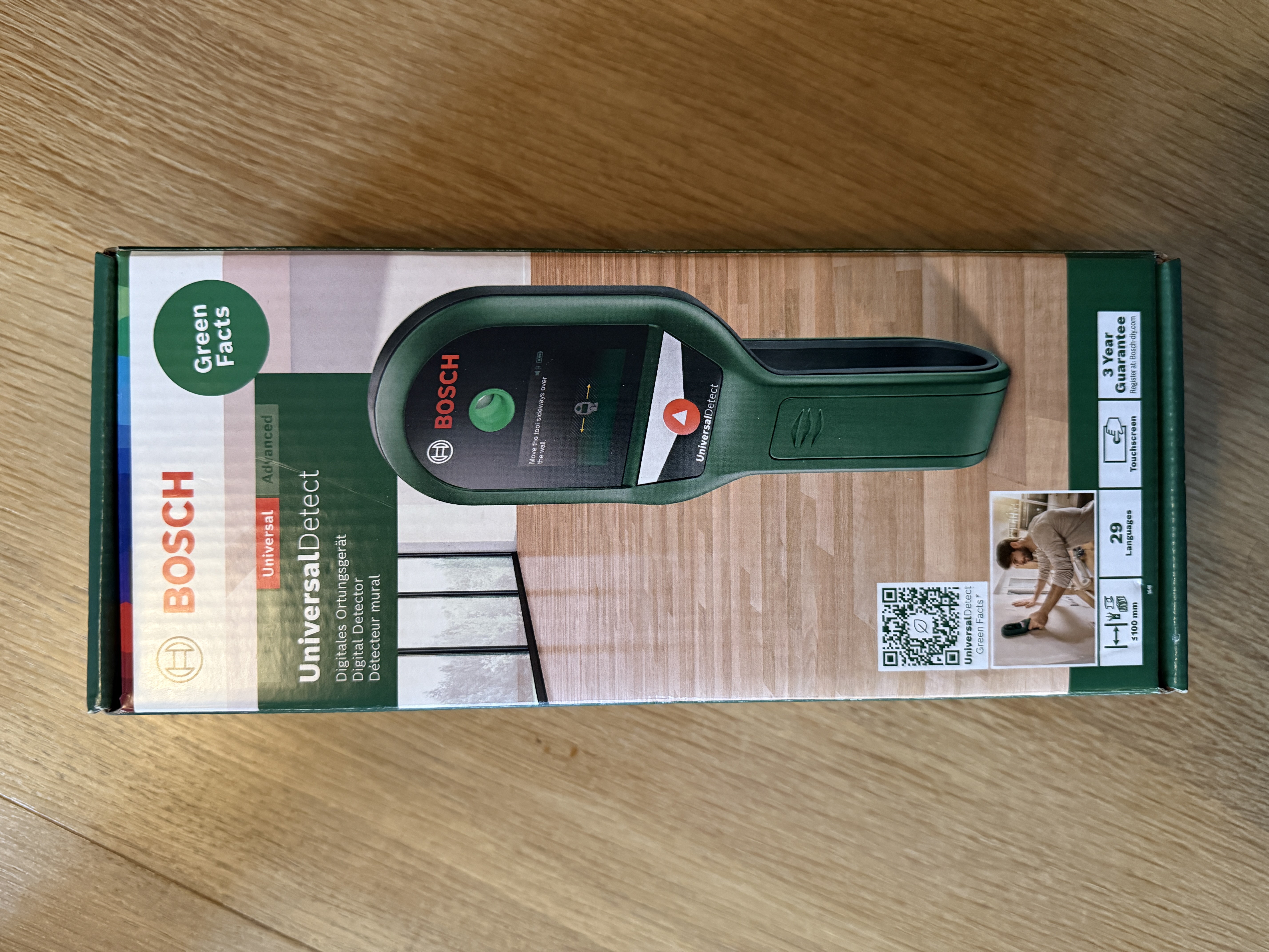 Bosch universaldetect søker til metall, ledninger, tre 