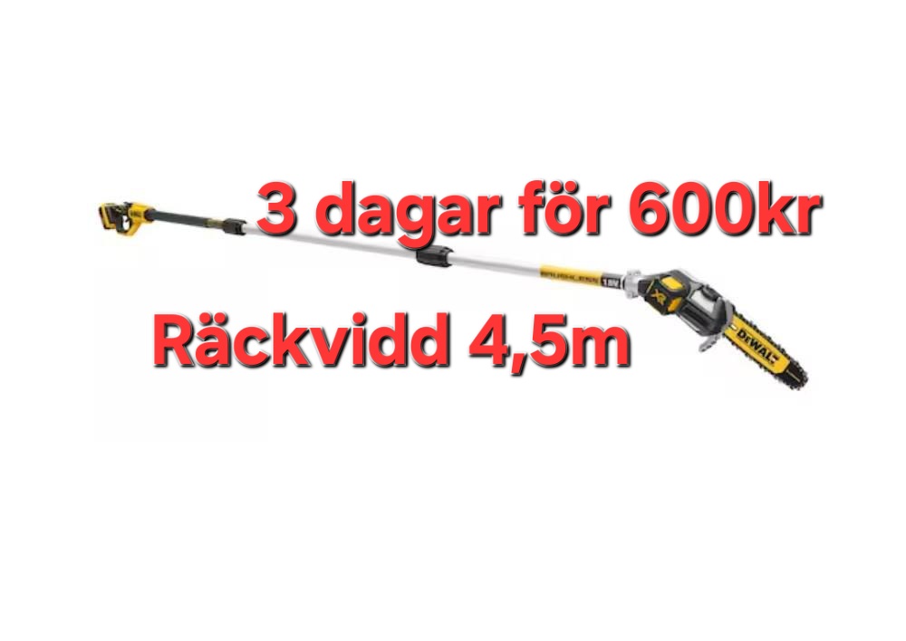 Professional grensåg dewalt 4.5m
