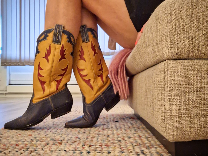 Nancy vintage cowboy boots stl 38