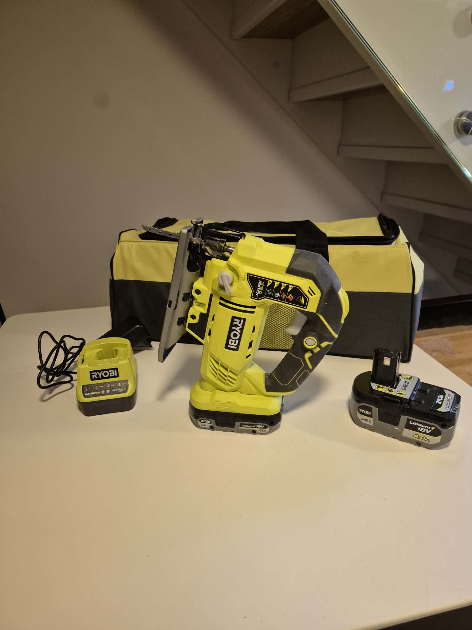Ryobi one+ 18v stikksag r18js-0 – led, pendel, 0–45°