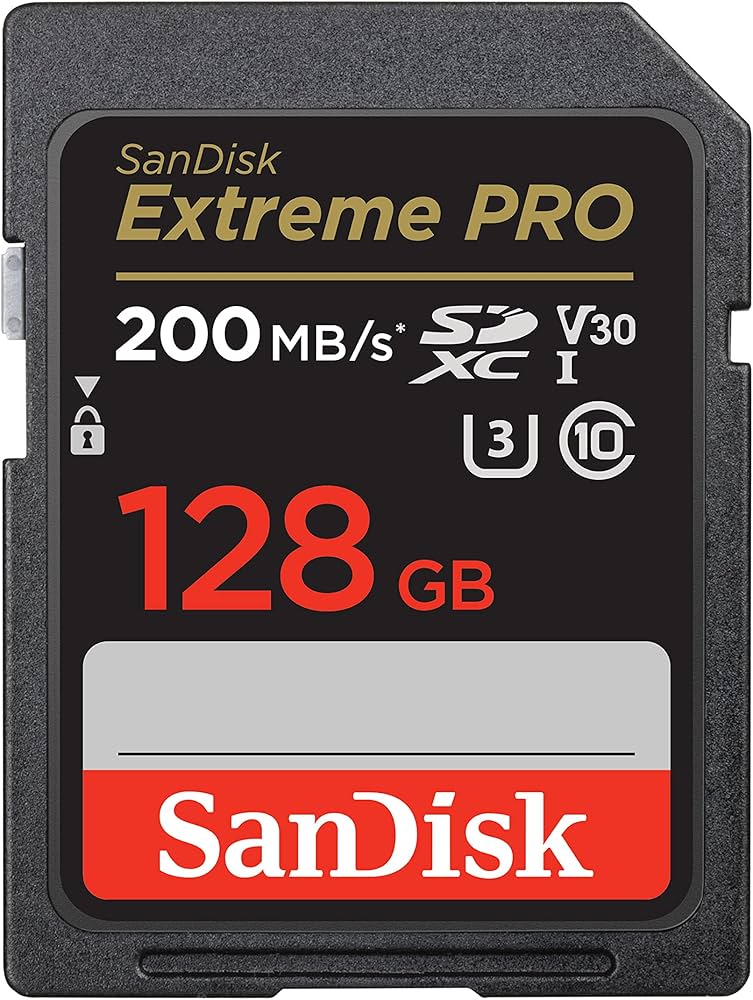 Sandisk 128gb extreme pro sdxc card, sd card