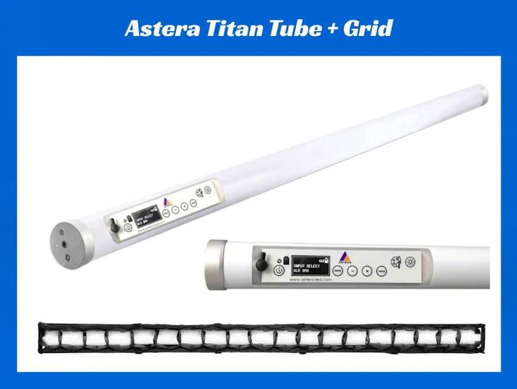 Astera aspfp1 titan tube + honeycrates grid (led rgb lights)