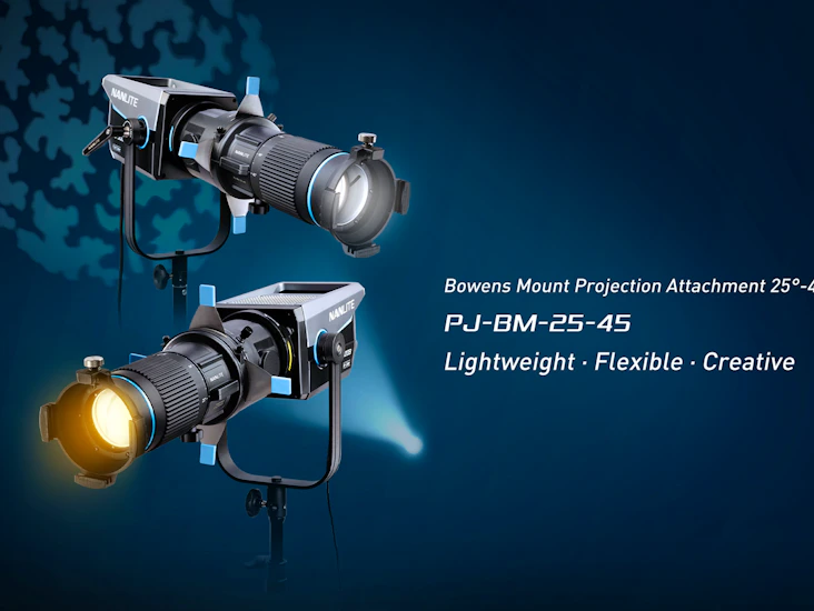 Nanlite bowens mount pj-bm-25-45 projection spotlight attachment 25-45 degree with adjustable iris diaphragm