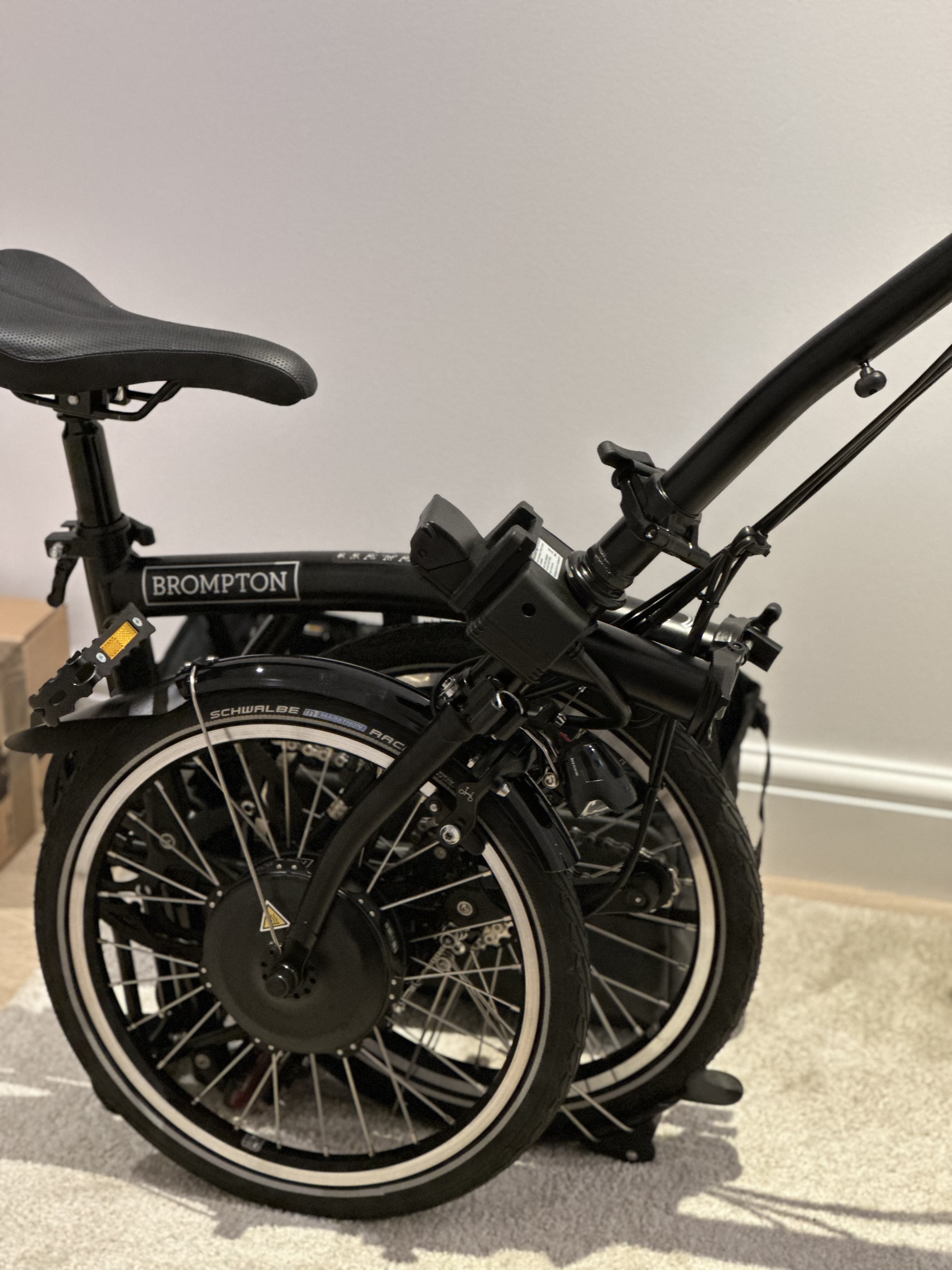 Brompton electric c line – 12 speed folding e-bike  