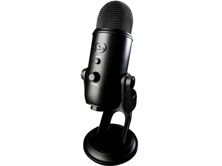 Blue yeti usb-mic för podcast, streaming mm