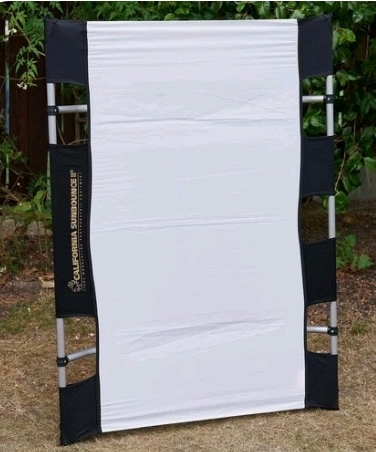 California sunbounce mini 3x4 silver/white reflector & diffuser kit