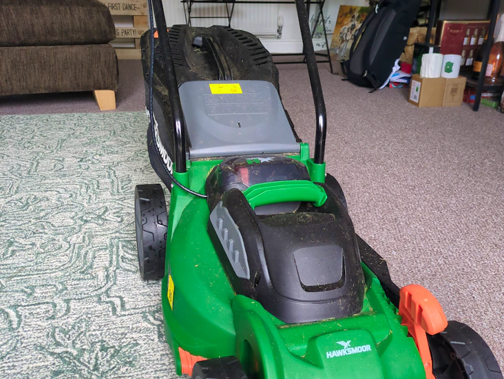 Hawksmoor battery-powered lawnmower