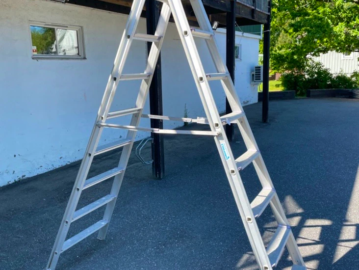 Fristående trappstege 8 steg 1,95 meter