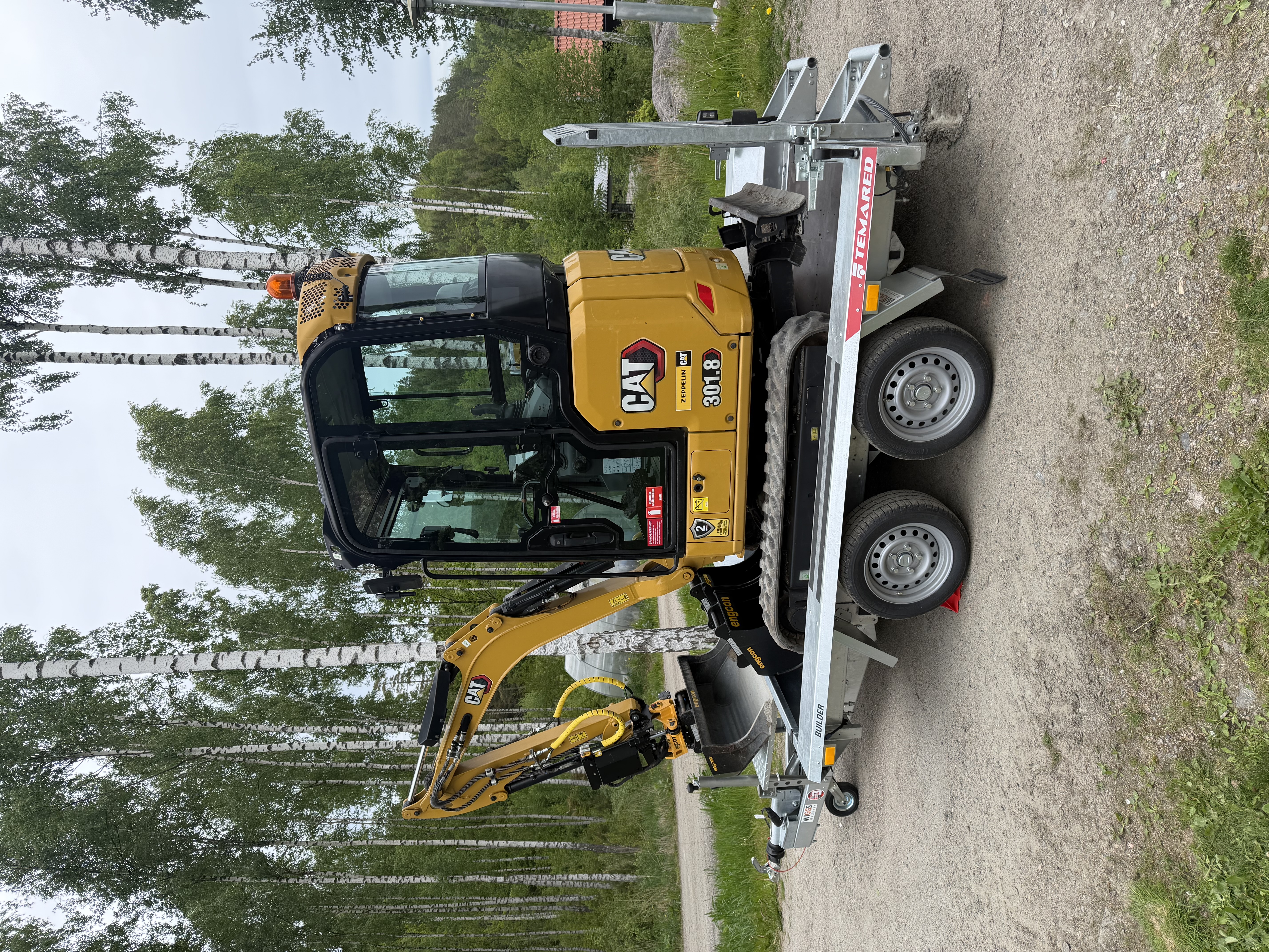 Cat 301.8 rotortilt 3 skopor