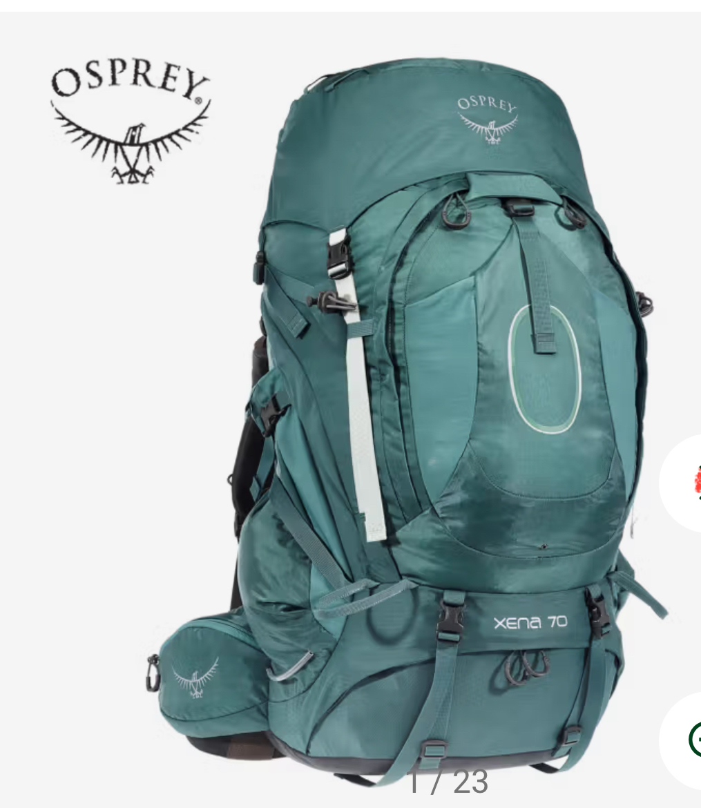 Tursekk for dame 70 liter