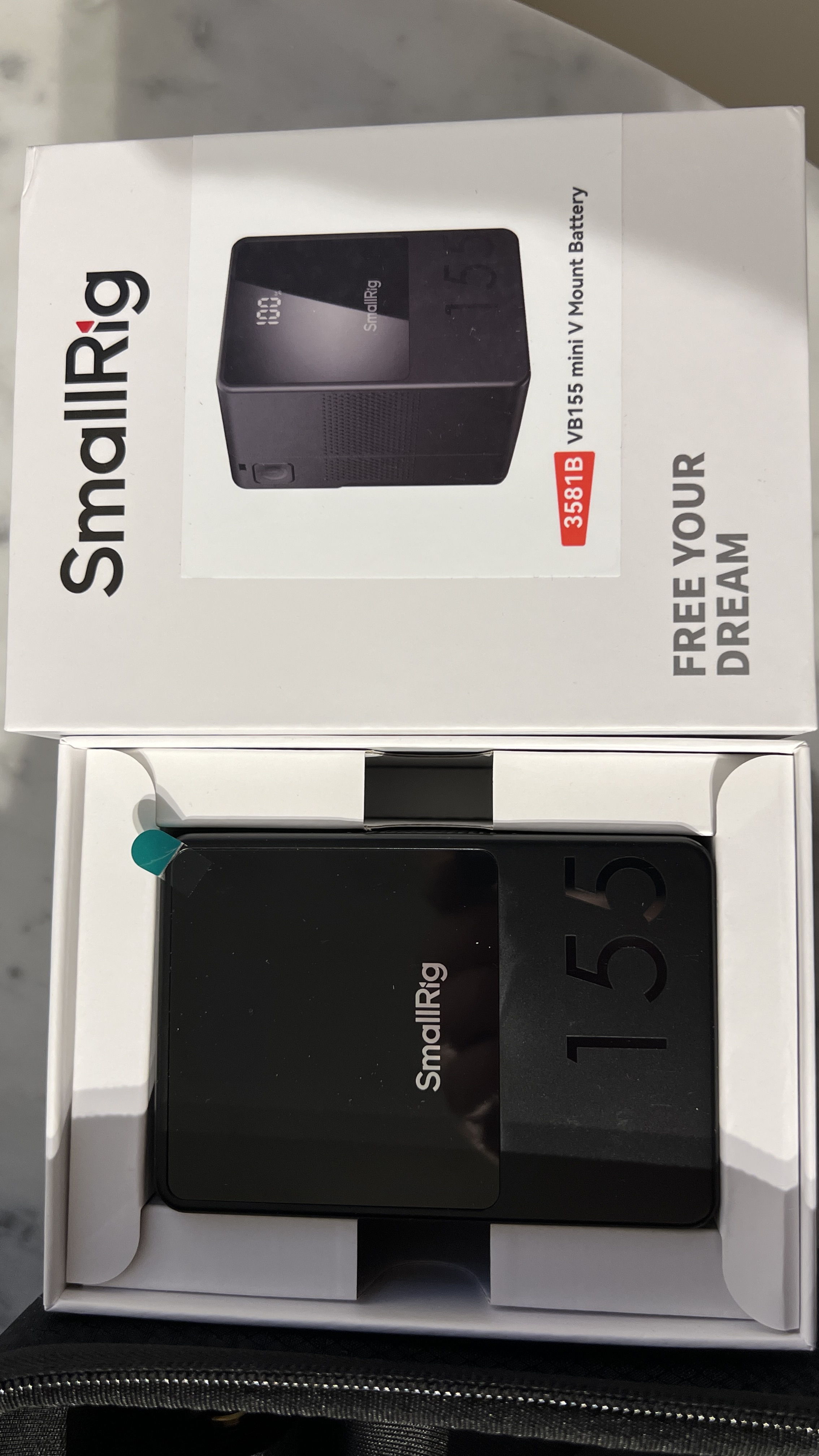 Smallrig vb155 mini v-mount batteri