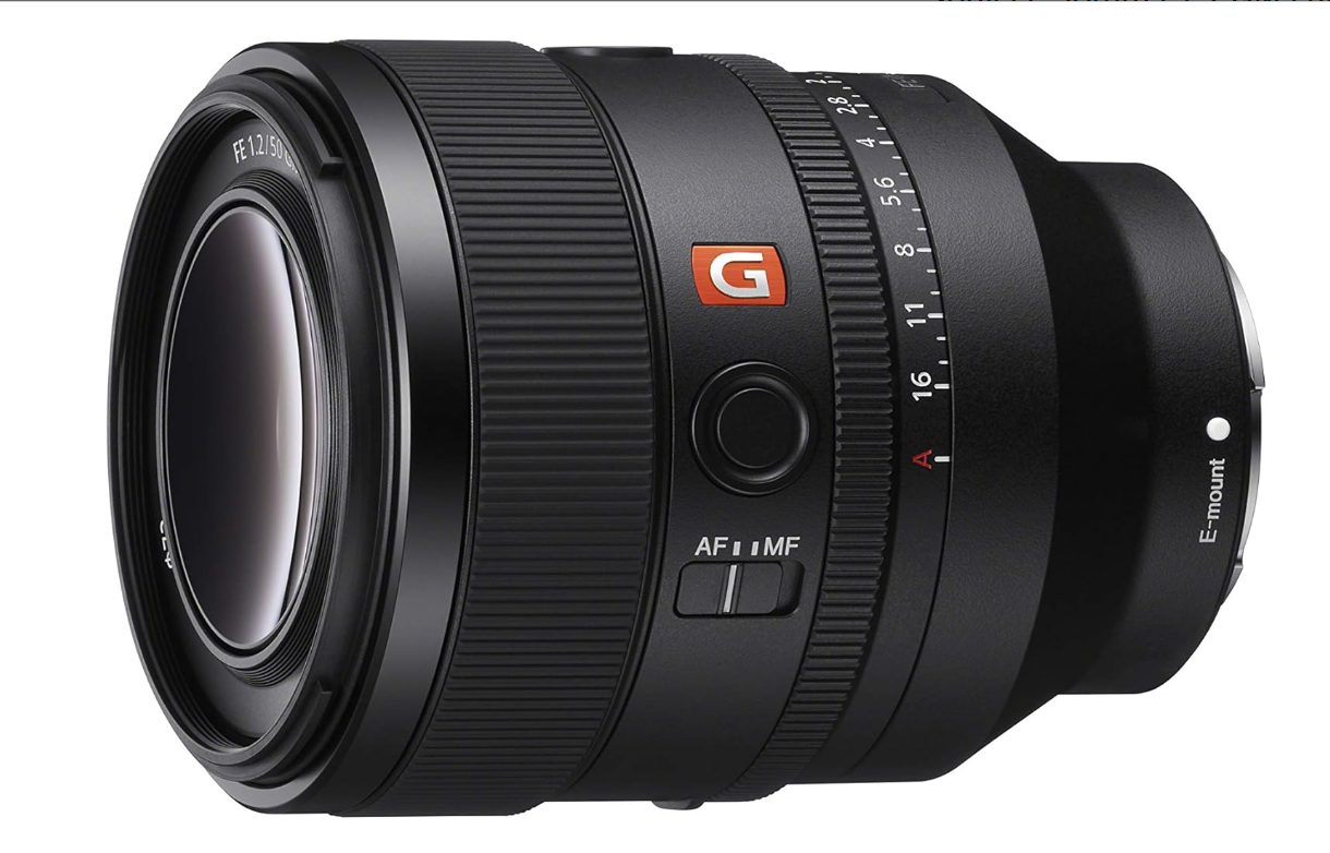 Sony fe 50mm f1.2 gm full-frame large-aperture g master lens black