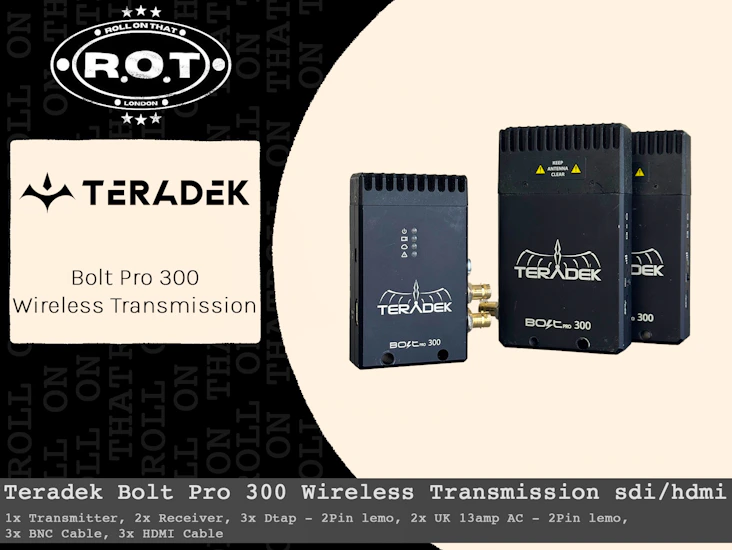 Teradek bolt pro 300 wireless transmission sdi/hdmi