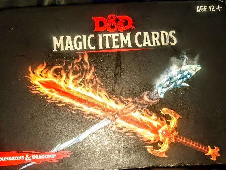 D&d magic item cards