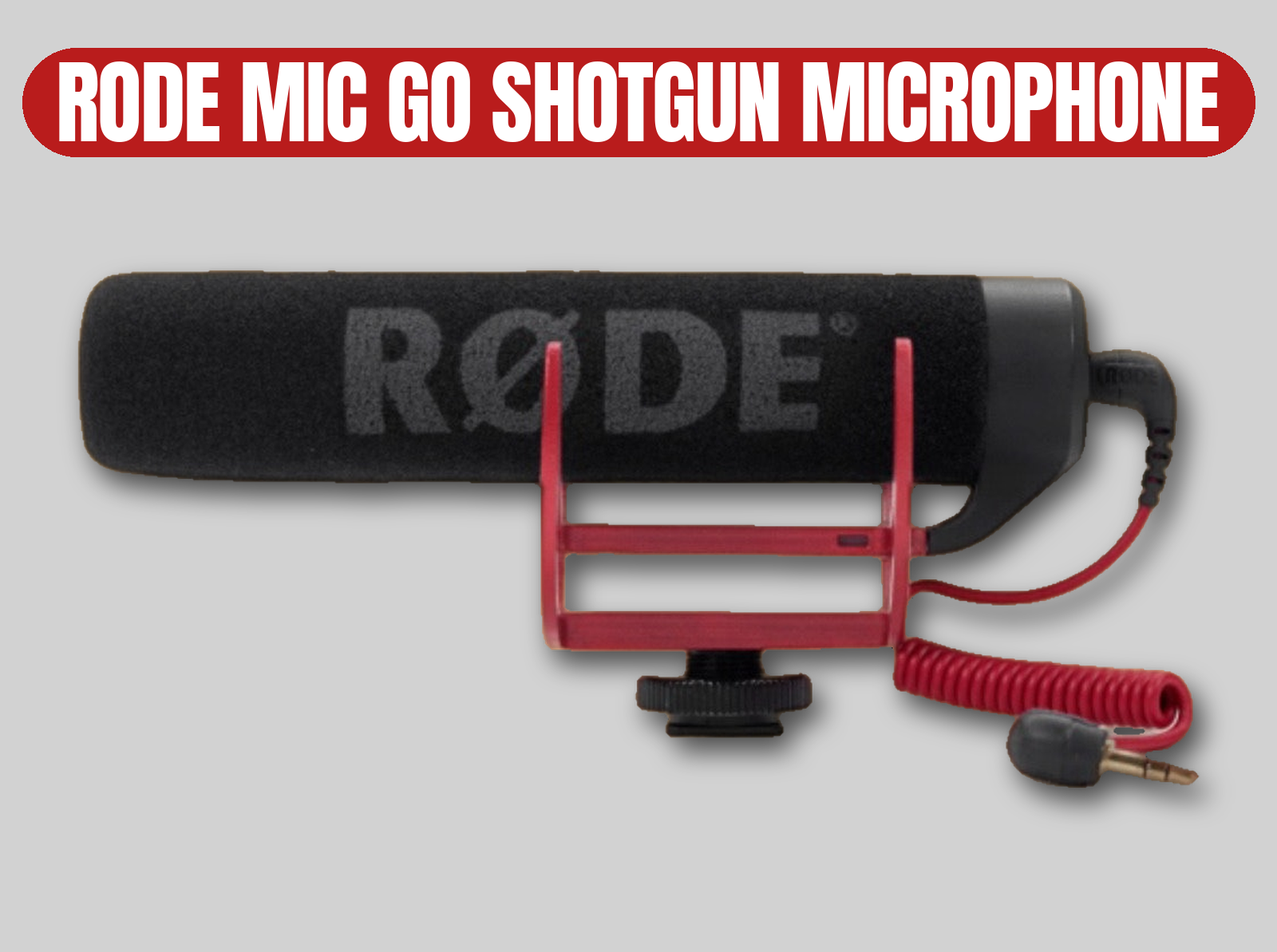 Rode mic go shotgun microphone | on-camera mic / boom mount
