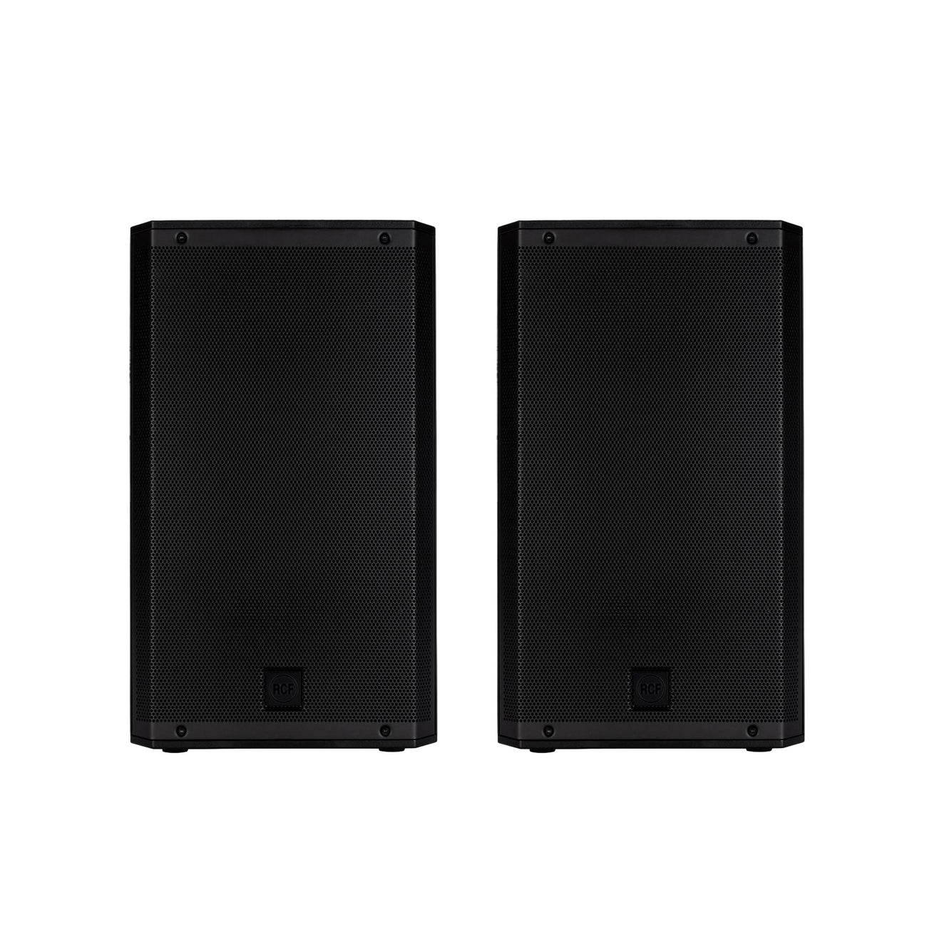 Pa system - rcf art 912a speakers (pair) + stands