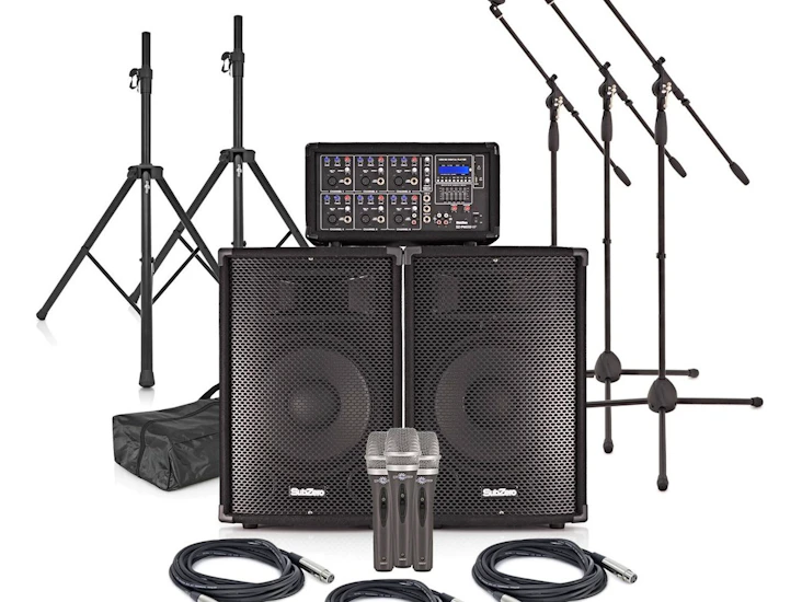 Högtalare och mikrofoner för bröllop & fest
