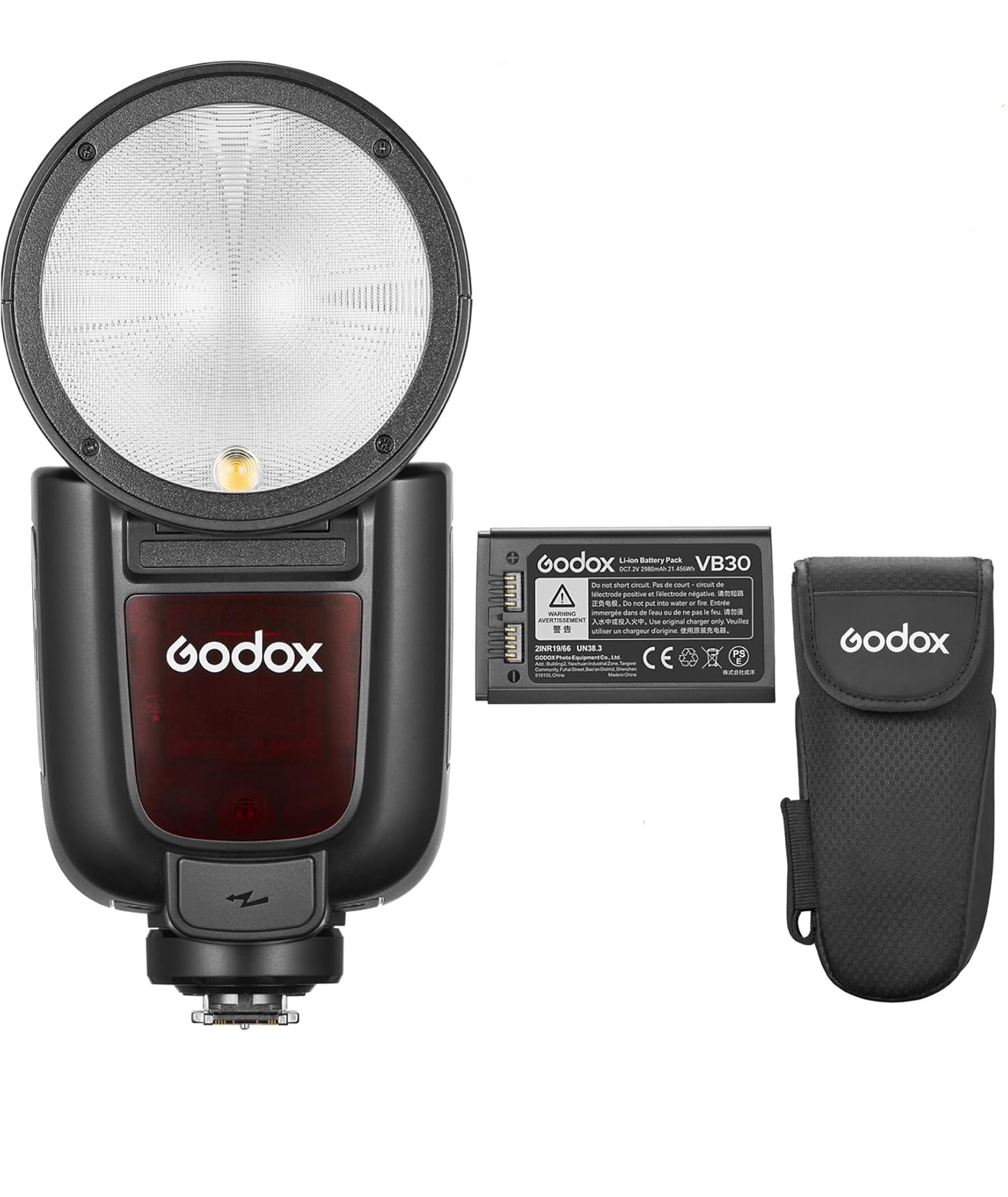 Godox v1s pro + battery 