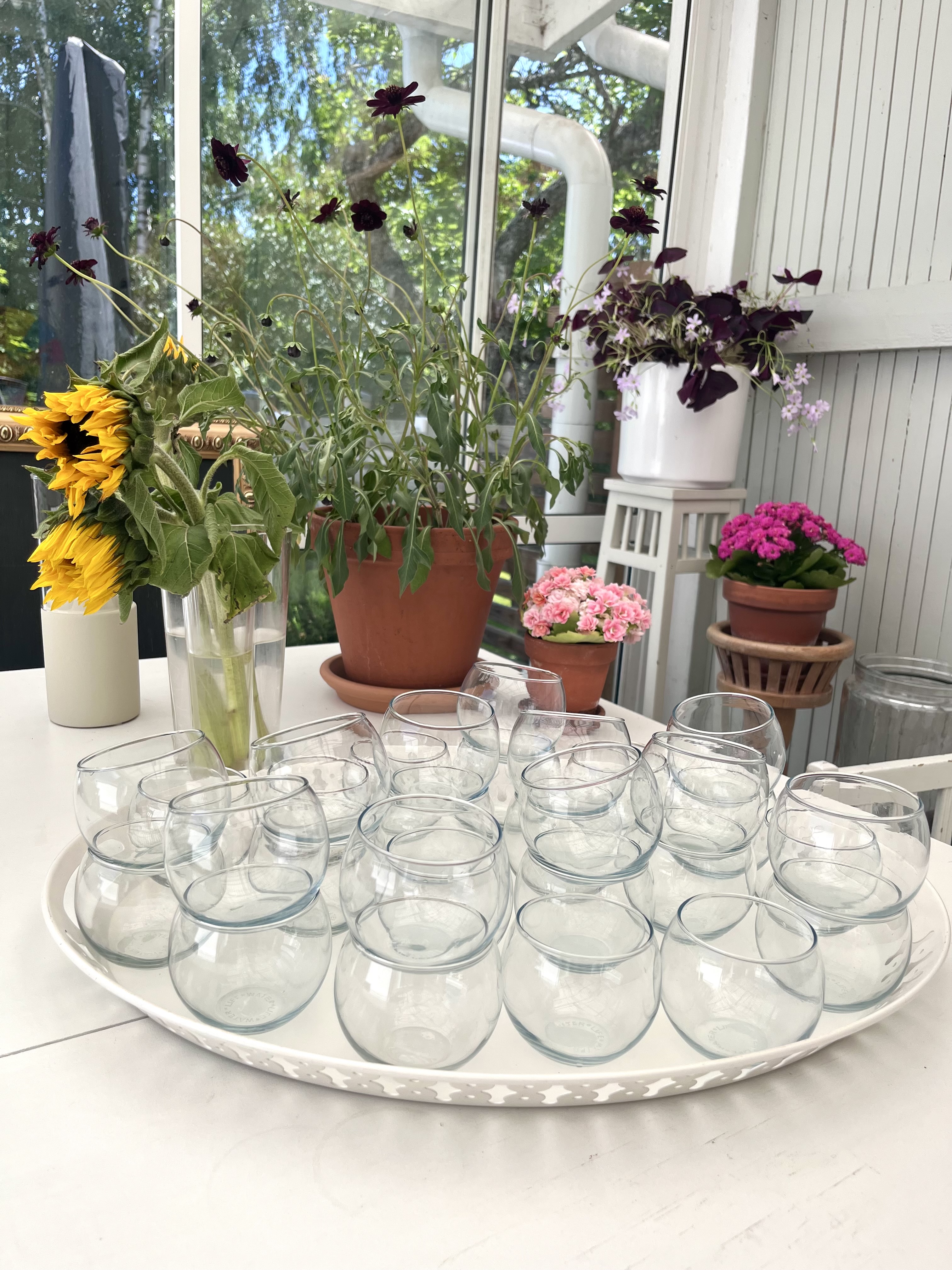 30 st ljusstakar i klarglas för värmeljus 