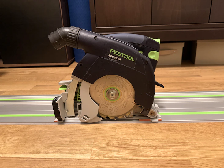 Festool hkc 55 eb + fs-skena – kraftfull batterisåg (redo för jobb)