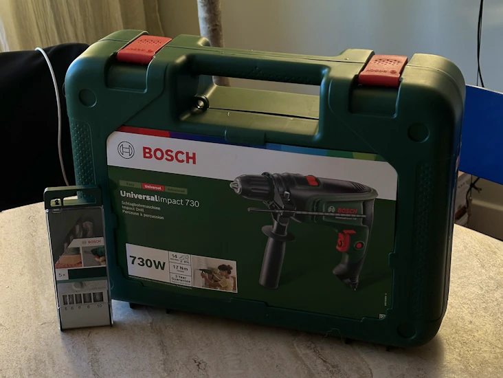 Slagborr bosch 730w ink borrsats för betong