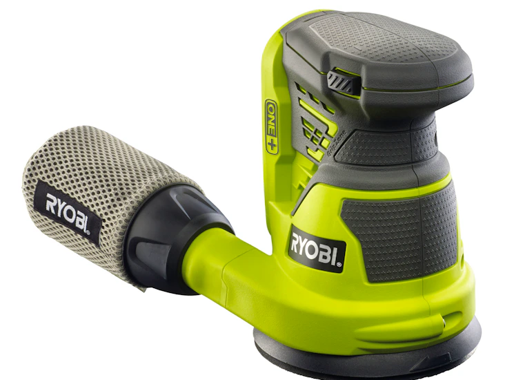 Akkuepäkeskohiomakone ryobi r18ros-0, akku ja laturi