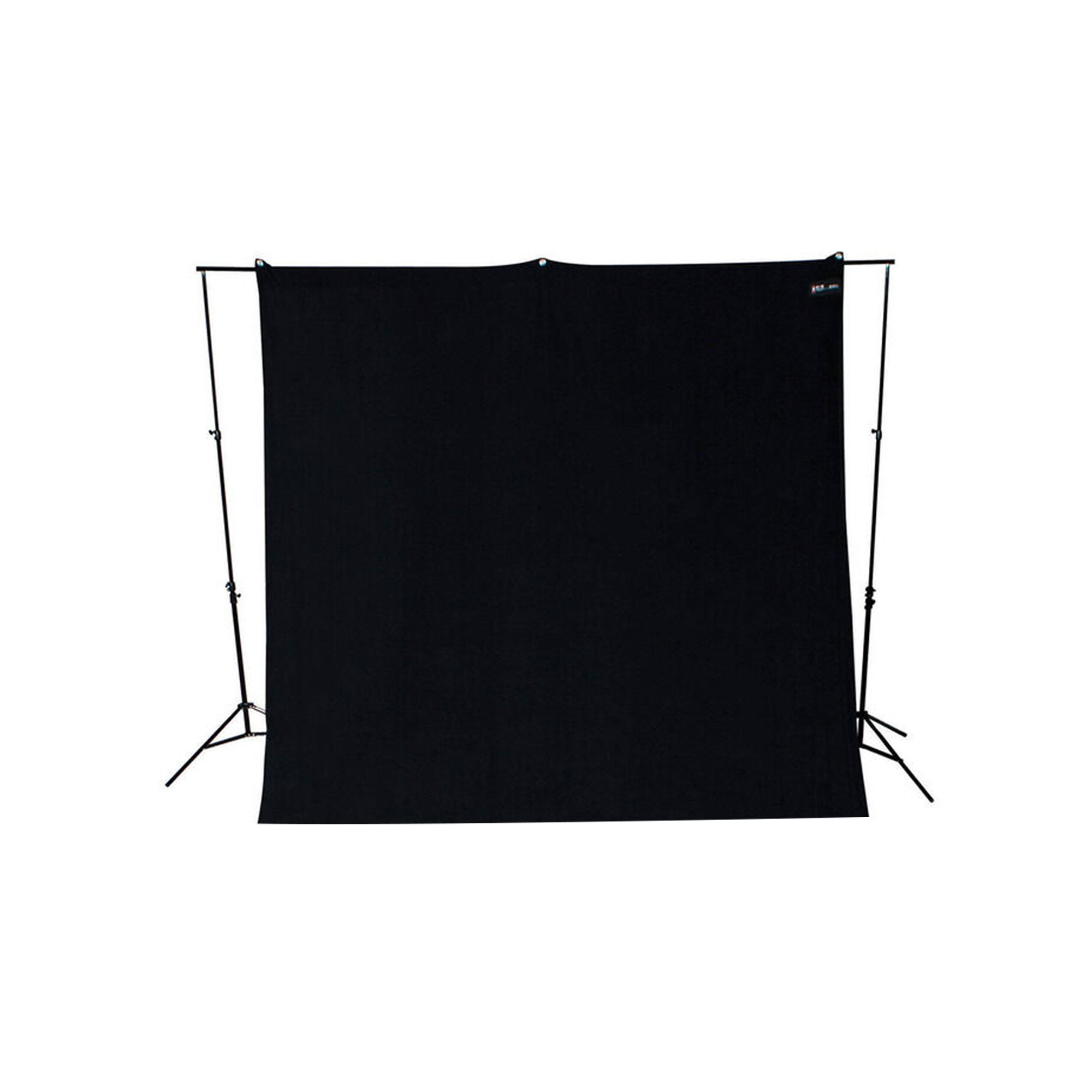 Westcott wrinkle-resistant backdrop - rich black - 9ft x 10ft